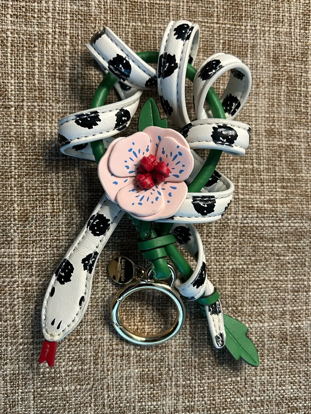 KATE SPADE SNAKE BAG CHARM